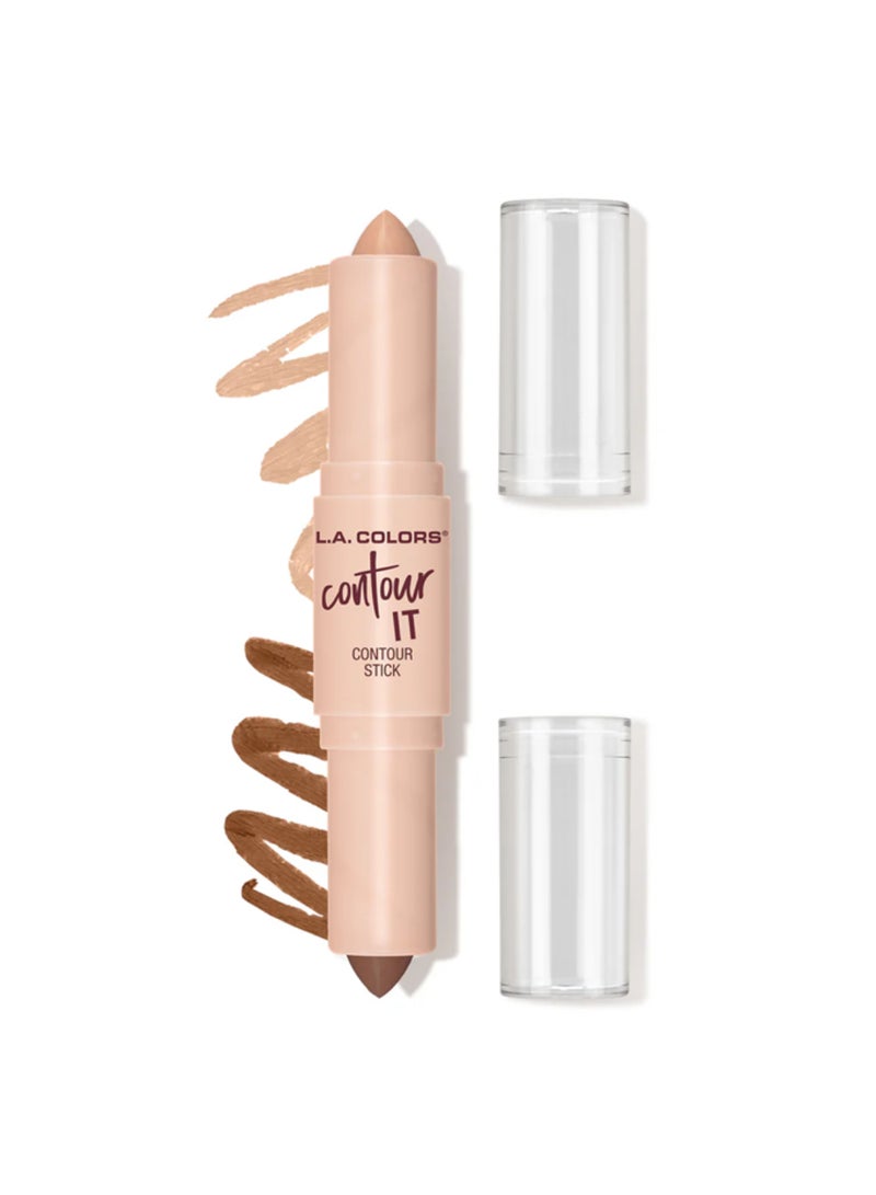 L.A. Colors Just Glow / Contour It Duo Stick Neutral/Medium